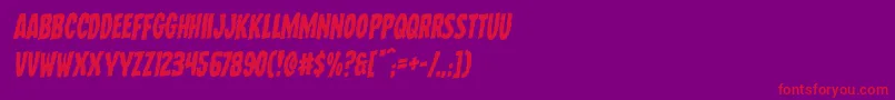 Wolfbrothersrotal Font – Red Fonts on Purple Background