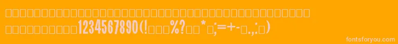 Svoboda Font – Pink Fonts on Orange Background