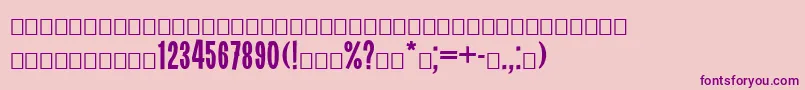 Svoboda Font – Purple Fonts on Pink Background