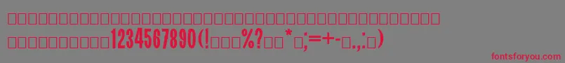 Svoboda Font – Red Fonts on Gray Background