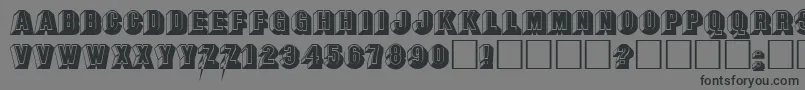 SandeepRegular Font – Black Fonts on Gray Background