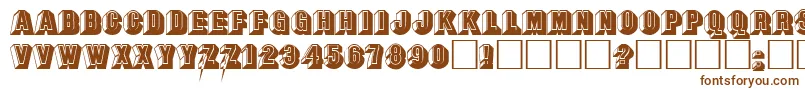 SandeepRegular Font – Brown Fonts on White Background