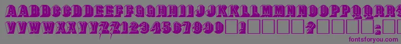 SandeepRegular Font – Purple Fonts on Gray Background