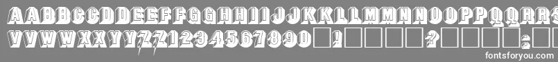 SandeepRegular Font – White Fonts on Gray Background