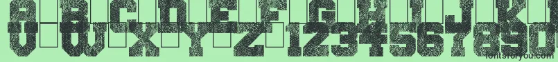 SnakeJacket Font – Black Fonts on Green Background
