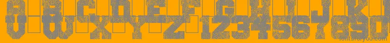 fuente SnakeJacket – Fuentes Grises Sobre Fondo Naranja