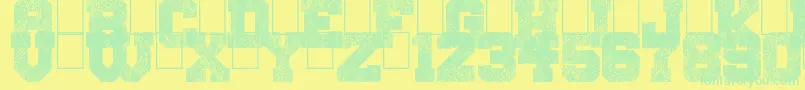 SnakeJacket Font – Green Fonts on Yellow Background