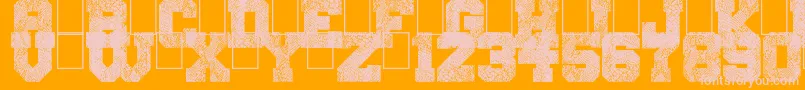 fuente SnakeJacket – Fuentes Rosadas Sobre Fondo Naranja