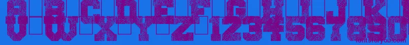 SnakeJacket-fontti – violetit fontit sinisellä taustalla
