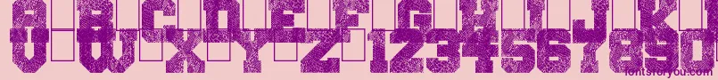 SnakeJacket Font – Purple Fonts on Pink Background