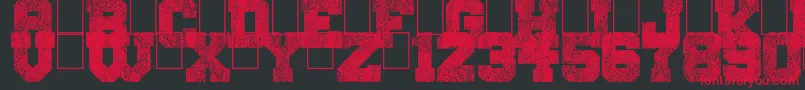 SnakeJacket-Schriftart – Rote Schriften auf schwarzem Hintergrund