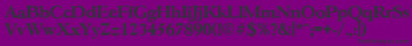 GascogneantiqueBold Font – Black Fonts on Purple Background