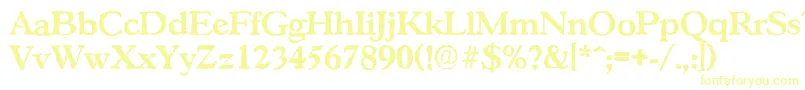 GascogneantiqueBold-Schriftart – Gelbe Schriften