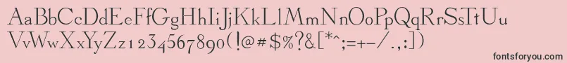 フォントStickee – ピンクの背景に黒い文字