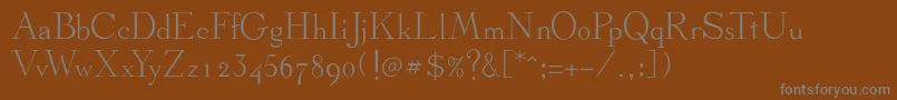 Шрифт Stickee – серые шрифты на коричневом фоне