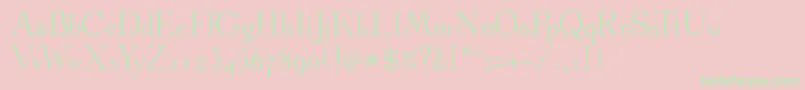 Stickee-fontti – vihreät fontit vaaleanpunaisella taustalla