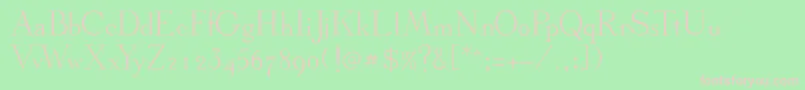 Stickee Font – Pink Fonts on Green Background