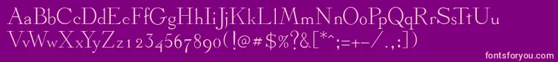 フォントStickee – 紫の背景にピンクのフォント