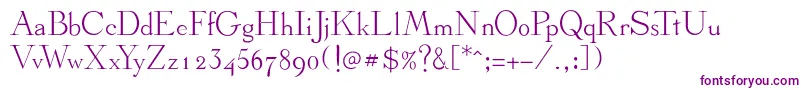 Шрифт Stickee – фиолетовые шрифты на белом фоне