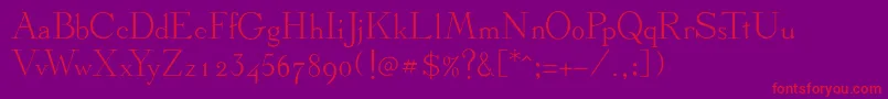 フォントStickee – 紫の背景に赤い文字