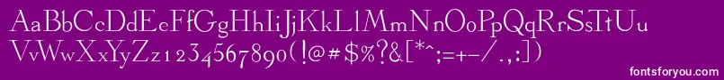 フォントStickee – 紫の背景に白い文字