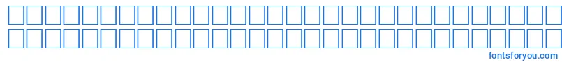 フォントArrowsswRegular – 白い背景に青い文字