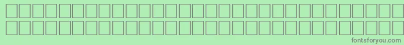 フォントArrowsswRegular – 緑の背景に灰色の文字