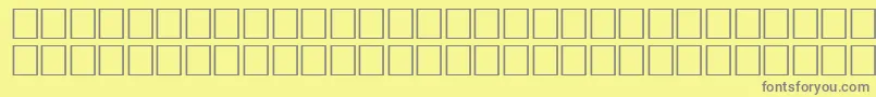 フォントArrowsswRegular – 黄色の背景に灰色の文字