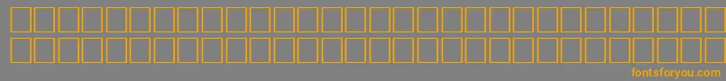 フォントArrowsswRegular – オレンジの文字は灰色の背景にあります。
