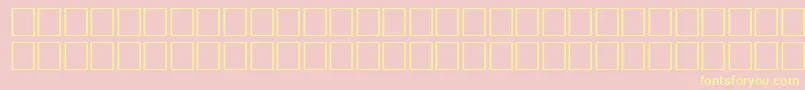 ArrowsswRegular Font – Yellow Fonts on Pink Background