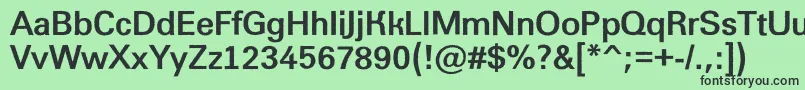 AGroticroughBold Font – Black Fonts on Green Background