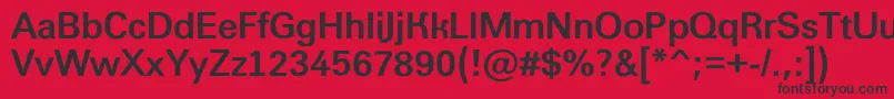 AGroticroughBold Font – Black Fonts on Red Background