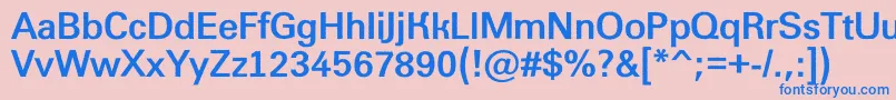 AGroticroughBold Font – Blue Fonts on Pink Background