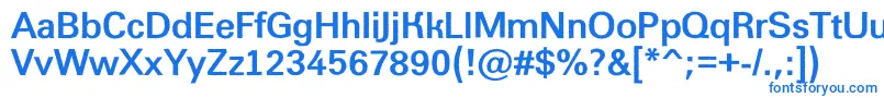 AGroticroughBold Font – Blue Fonts on White Background