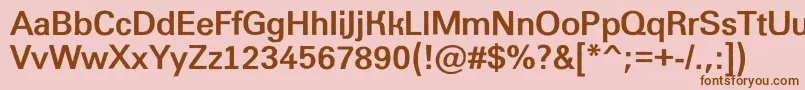 AGroticroughBold Font – Brown Fonts on Pink Background