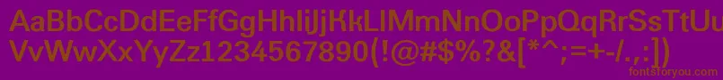 AGroticroughBold Font – Brown Fonts on Purple Background