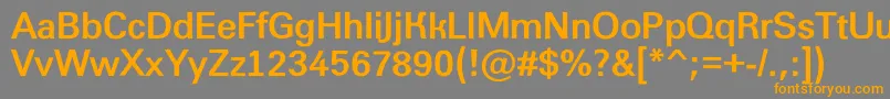 AGroticroughBold Font – Orange Fonts on Gray Background