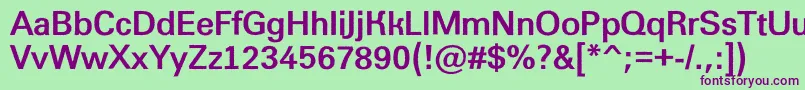 AGroticroughBold Font – Purple Fonts on Green Background