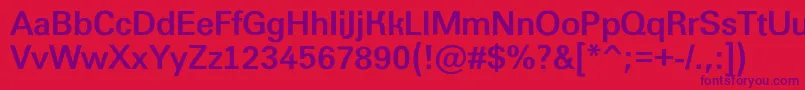 AGroticroughBold Font – Purple Fonts on Red Background