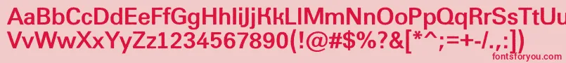 AGroticroughBold Font – Red Fonts on Pink Background