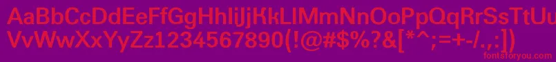 AGroticroughBold Font – Red Fonts on Purple Background