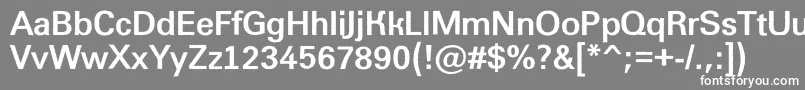 フォントAGroticroughBold – 灰色の背景に白い文字