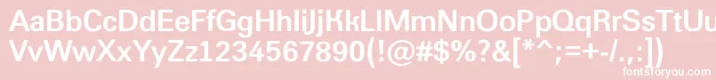 AGroticroughBold Font – White Fonts on Pink Background