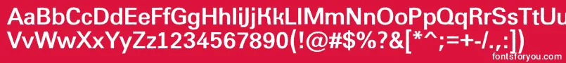 AGroticroughBold Font – White Fonts on Red Background