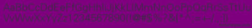 NovaLightSsiLight Font – Black Fonts on Purple Background