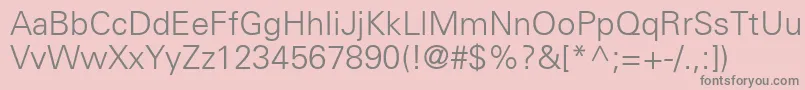 NovaLightSsiLight Font – Gray Fonts on Pink Background