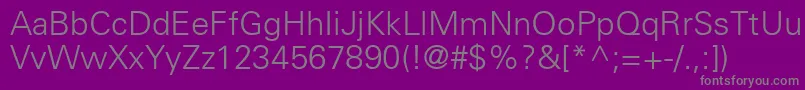 NovaLightSsiLight Font – Gray Fonts on Purple Background