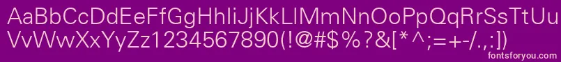 NovaLightSsiLight Font – Pink Fonts on Purple Background