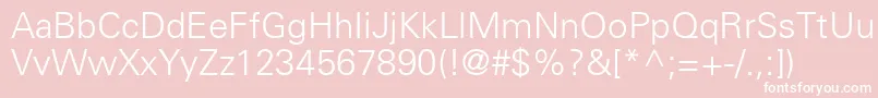 NovaLightSsiLight Font – White Fonts on Pink Background