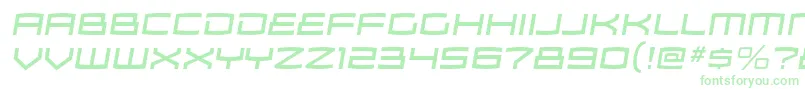 ZosmargItalic-Schriftart – Grüne Schriften